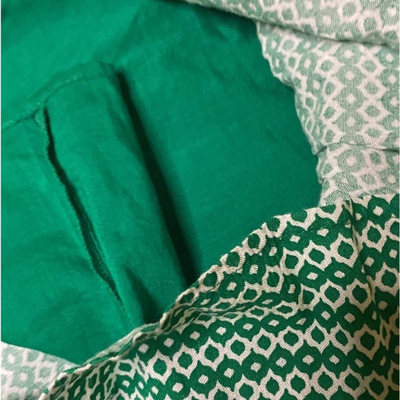 Bar III Green White Tiered Ruffle Dress - Picture 3 of 12